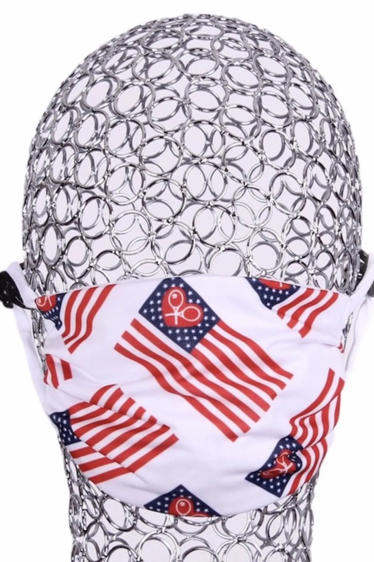 Two Pack Handmade Face Masks American Flag