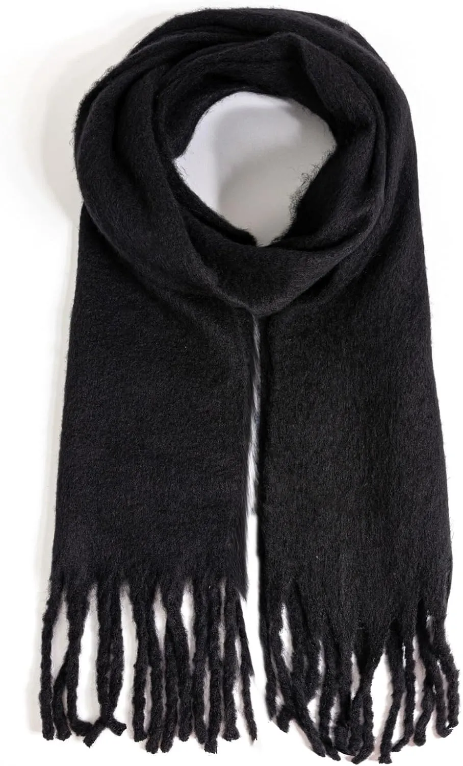 Winter Women Chunky Scarf Warm Blanket Big Thick Large Oversized Wrap Colorful Long Solid Scarves